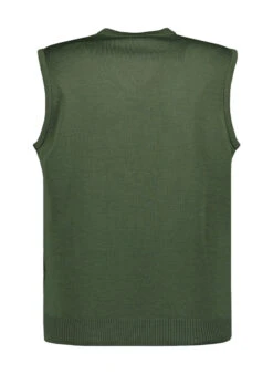 MAERZ Muenchen, Pullunder, Merinowolle Waschbar, Flaschengrün -Herrenausstatter Verkaufe 450822 norm2