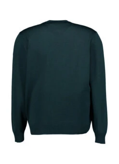MAERZ Muenchen, Pullover, Merinowolle Waschbar, Nachtgrün -Herrenausstatter Verkaufe 450826 norm2