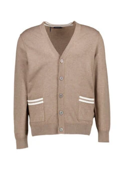 MAERZ Muenchen, Cardigan, Wolle-Baumwolle, Braun
