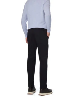 BOGGI MILANO, Hose Justin, Regular Fit, Baumwolle-Tencel™, Schwarz -Herrenausstatter Verkaufe 450879 norm2