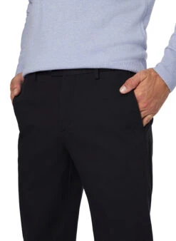 BOGGI MILANO, Hose Justin, Regular Fit, Baumwolle-Tencel™, Schwarz -Herrenausstatter Verkaufe 450879 norm3