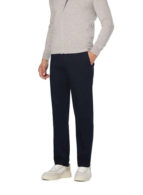 BOGGI MILANO, Hose Justin, Regular Fit, Baumwolle-Tencel™, navy BOGGI MILANO, Hose Justin, Regular Fit, Baumwolle-Tencel™, Navy -Herrenausstatter Verkaufe 450880 norm