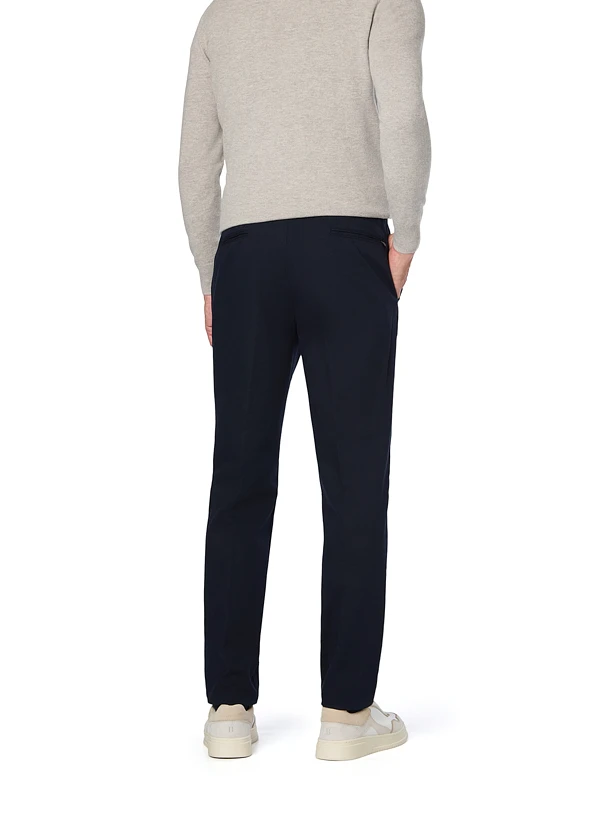 BOGGI MILANO, Hose Justin, Regular Fit, Baumwolle-Tencel™, navy BOGGI MILANO, Hose Justin, Regular Fit, Baumwolle-Tencel™, Navy -Herrenausstatter Verkaufe 450880 norm2