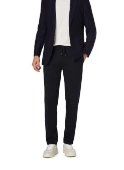 BOGGI MILANO, Sweatpants Giro, Regular Fit, Jersey, Navy