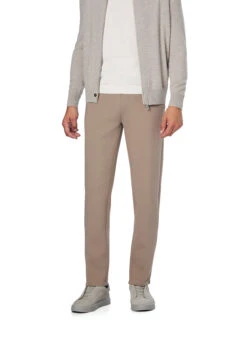 BOGGI MILANO, Sweatpants Giro, Regular Fit, Jersey, Taupe