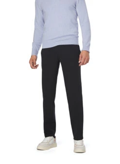 BOGGI MILANO, Sweatpants Giro, Regular Fit, Jersey, Schwarzgrau