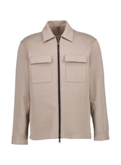 BOGGI MILANO, Overshirt, Baumwolle, Taupe