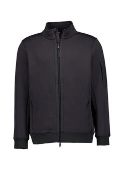 BOGGI MILANO, Sweatjacke, Baumwolle, Schwarz