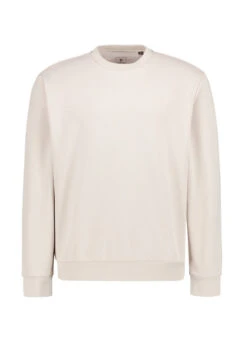 BOGGI MILANO, Sweatshirt, Relaxed Fit, Baumwolle, Sand
