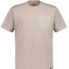 BOGGI MILANO, T-Shirt, Regular Fit, Baumwoll-Piqué, Taupe