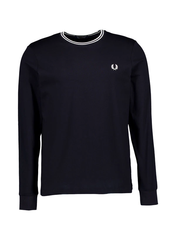Fred Perry, Longsleeve, Baumwolle, dunkelblau Fred Perry, Longsleeve, Baumwolle, Dunkelblau -Herrenausstatter Verkaufe 450922 norm