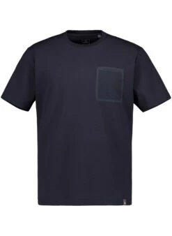 BOGGI MILANO, T-Shirt, Regular Fit, Baumwoll-Piqué, Schwarz