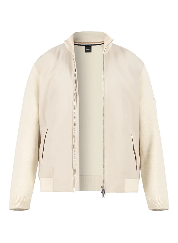 BOSS Black, Hybridjacke Ibaio, Baumwolle Mikrofaser, ecru BOSS Black, Hybridjacke Ibaio, Baumwolle Mikrofaser, Ecru -Herrenausstatter Verkaufe 450942 norm