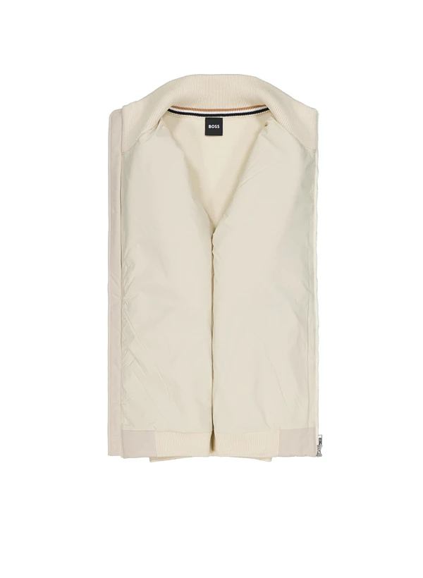 BOSS Black, Hybridjacke Ibaio, Baumwolle Mikrofaser, ecru BOSS Black, Hybridjacke Ibaio, Baumwolle Mikrofaser, Ecru -Herrenausstatter Verkaufe 450942 norm3