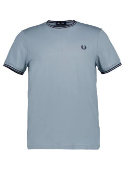 Fred Perry, T-Shirt, Baumwolle, Blaugrau