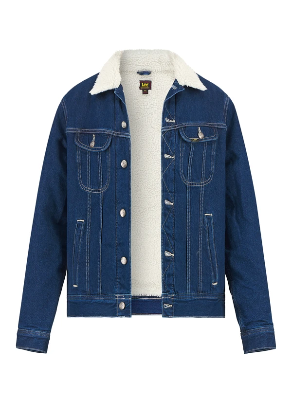 Lee, Jeansjacke, Baumwolle warmgefüttert, blau Lee, Jeansjacke, Baumwolle Warmgefüttert, Blau -Herrenausstatter Verkaufe 450983 norm