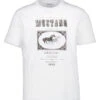 MUSTANG, T-Shirt, Baumwolle, Wollweiß