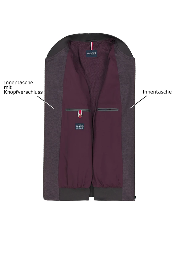 HECHTER PARIS, Blouson, Modern Fit, Mikrofaser, dunkelbraun HECHTER PARIS, Blouson, Modern Fit, Mikrofaser, Dunkelbraun -Herrenausstatter Verkaufe 451021 norm3