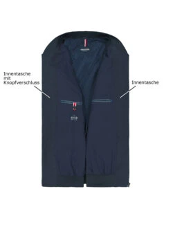 HECHTER PARIS, Blouson, Modern Fit, Mikrofaser, Dunkelblau 2 HECHTER PARIS, Blouson, Modern Fit, Mikrofaser, Dunkelblau -Herrenausstatter Verkaufe 451024 norm3