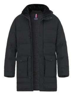 HECHTER PARIS, Daunenparka, Mikrofaser, Schwarz