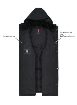 HECHTER PARIS, Daunenparka, Mikrofaser, Schwarz -Herrenausstatter Verkaufe 451046 norm3