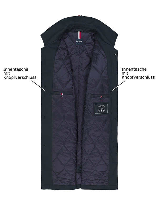 HECHTER PARIS, Mantel, Mikrofaser wasserabweisend, nachtblau HECHTER PARIS, Mantel, Mikrofaser Wasserabweisend, Nachtblau -Herrenausstatter Verkaufe 451047 norm3