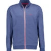 N.Z.A., Sweatjacke, Baumwolle, Blau Meliert