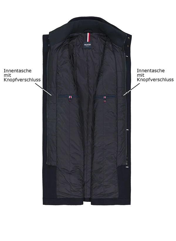 HECHTER PARIS, Jacke, Wolle wattiert, navy HECHTER PARIS, Jacke, Wolle Wattiert, Navy -Herrenausstatter Verkaufe 451069 norm3