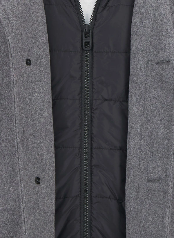HECHTER PARIS, Jacke, Wolle wattiert, dunkelgrau meliert HECHTER PARIS, Jacke, Wolle Wattiert, Dunkelgrau Meliert -Herrenausstatter Verkaufe 451070 norm4