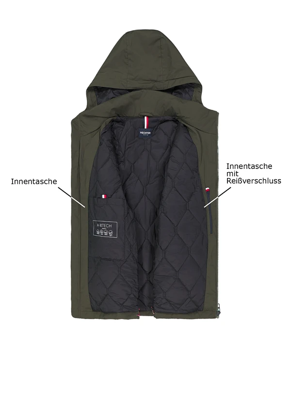 HECHTER PARIS, Jacke, Mikrofaser wasserabweisend, dunkelgrün HECHTER PARIS, Jacke, Mikrofaser Wasserabweisend, Dunkelgrün -Herrenausstatter Verkaufe 451082 norm3