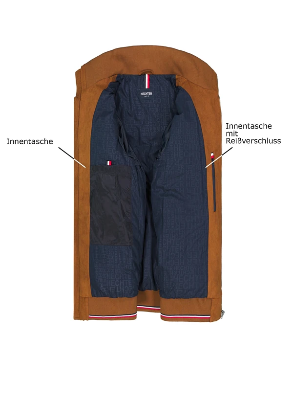 HECHTER PARIS, Steppblouson, Mikrofaser, cognac HECHTER PARIS, Steppblouson, Mikrofaser, Cognac -Herrenausstatter Verkaufe 451084 norm3