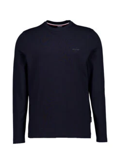 HECHTER PARIS, Longsleeve, Baumwolle, Nachtblau