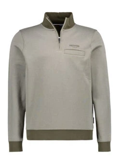 HECHTER PARIS, Troyer, Baumwolle, Dunkelgrün Meliert