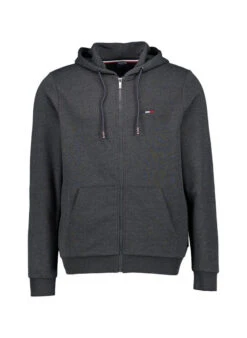 HECHTER PARIS, Sweatjacke, Baumwolle, Anthrazit