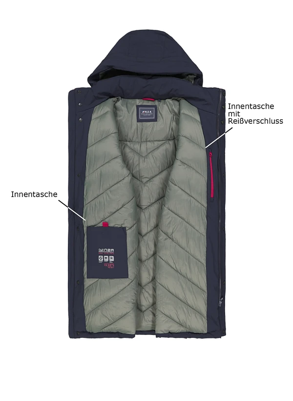 N.Z.A., Parka, Mikrofaser wasserabweisend, navy N.Z.A., Parka, Mikrofaser Wasserabweisend, Navy -Herrenausstatter Verkaufe 451161 norm3