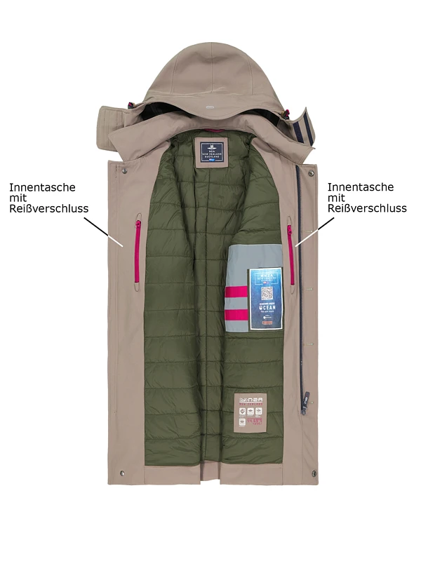 N.Z.A., Parka, Mikrofaser wasserabweisend, beige N.Z.A., Parka, Mikrofaser Wasserabweisend, Beige -Herrenausstatter Verkaufe 451162 norm3