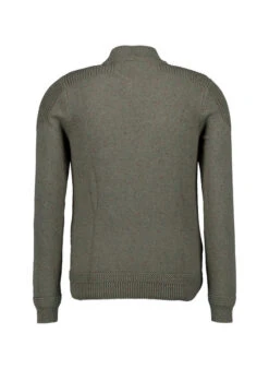 N.Z.A., Stehkragenpullover, Baumwolle, Militärgrün Meliert -Herrenausstatter Verkaufe 451203 norm2