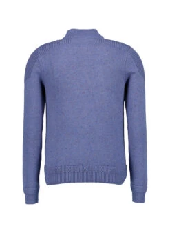 N.Z.A., Stehkragenpullover, Baumwolle, Blau Meliert 2 N.Z.A., Stehkragenpullover, Baumwolle, Blau Meliert -Herrenausstatter Verkaufe 451204 norm2