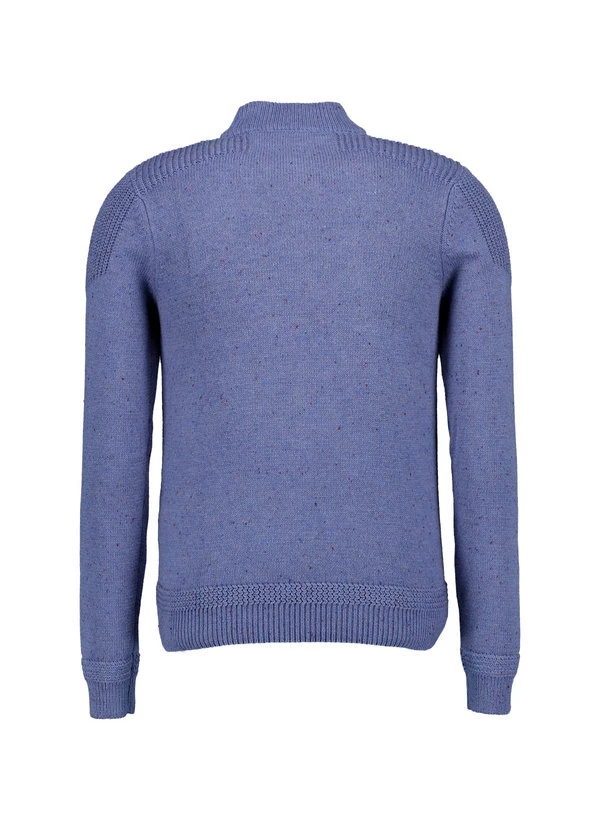 N.Z.A., Stehkragenpullover, Baumwolle, blau meliert N.Z.A., Stehkragenpullover, Baumwolle, Blau Meliert -Herrenausstatter Verkaufe 451204 norm2