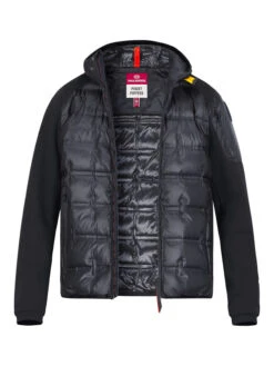 PARAJUMPERS, Daunenjacke, Mikrofaser, Schwarz