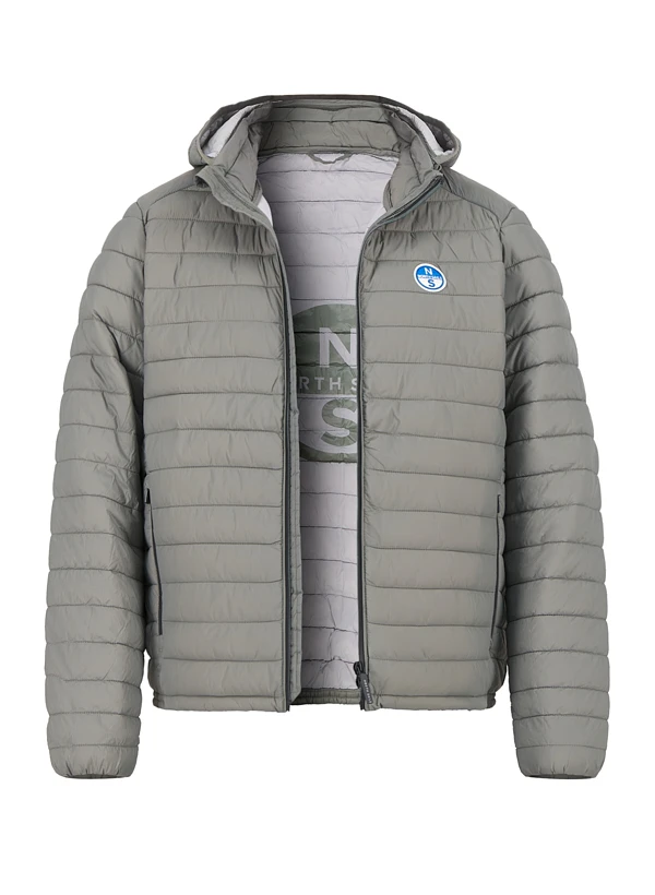 NORTH SAILS, Steppjacke, Mikrofaser winddicht, grau NORTH SAILS, Steppjacke, Mikrofaser Winddicht, Grau -Herrenausstatter Verkaufe 451330 norm