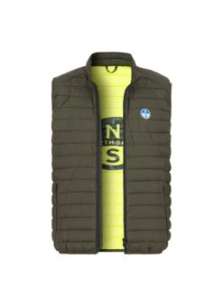 NORTH SAILS, Steppweste, Mikrofaser Winddicht, Dunkelgrün