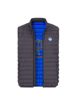 NORTH SAILS, Steppweste, Mikrofaser Winddicht, Dunkelgrau