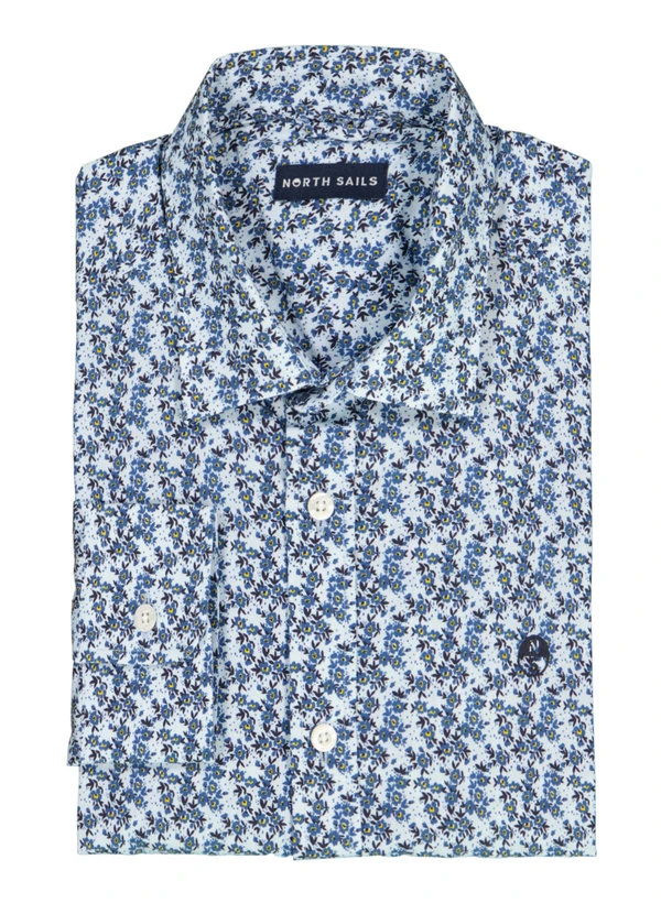 NORTH SAILS, Hemd, Baumwolle, blau floral NORTH SAILS, Hemd, Baumwolle, Blau Floral -Herrenausstatter Verkaufe 451351 norm