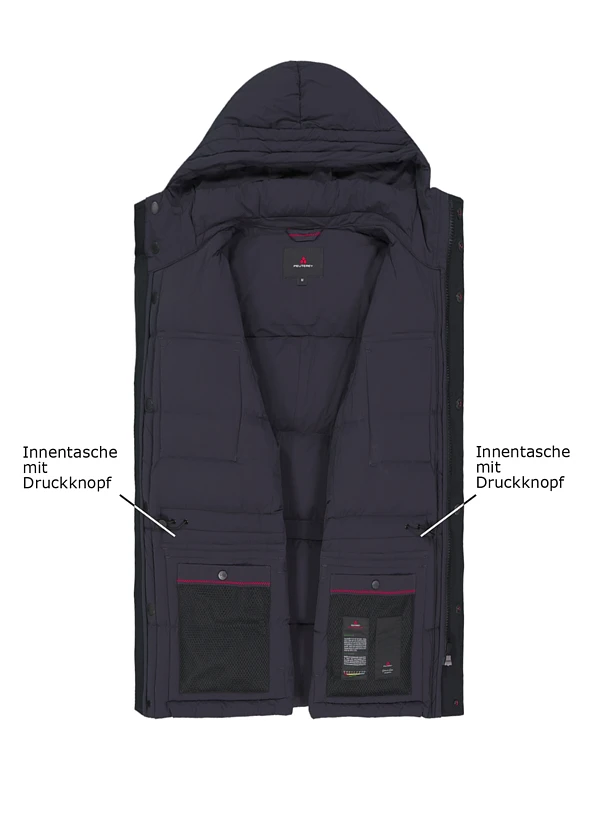 PEUTEREY, Daunenjacke Rory, Mikrofaser, dunkelblau PEUTEREY, Daunenjacke Rory, Mikrofaser, Dunkelblau -Herrenausstatter Verkaufe 451416 norm3