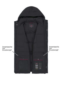 PEUTEREY, Daunenjacke Rory, Mikrofaser, Schwarz -Herrenausstatter Verkaufe 451417 norm3