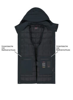 PEUTEREY, Daunenparka Kruger, Mikrofaser Wasserabweisend, Dunkelblau -Herrenausstatter Verkaufe 451422 norm3