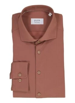 PURE, Hemd, Mikrofaser Geruchshemmend, Braun