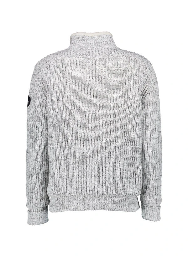Quiksilver, Strickjacke, Teddyfutter, grau-ecru meliert Quiksilver, Strickjacke, Teddyfutter, Grau-ecru Meliert -Herrenausstatter Verkaufe 451490 norm2