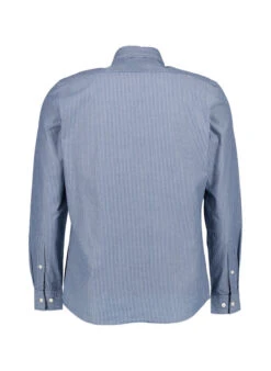 Marc O'Polo, Hemd, Shaped Fit, Bio Baumwolle, Blau-weiß Gestreift -Herrenausstatter Verkaufe 451610 norm2